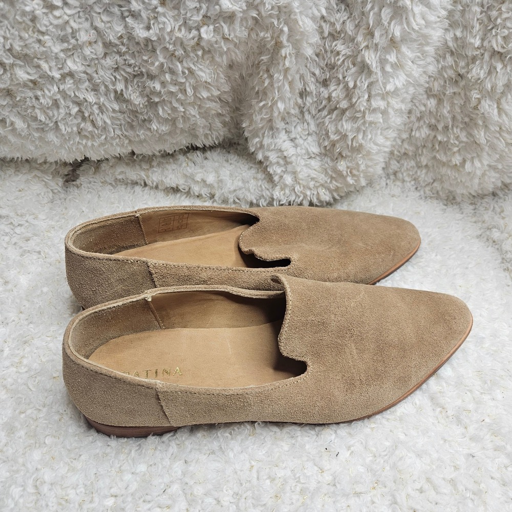 Portland Leather Patina Suede‎ Leather Loafers in Taupe sz 10